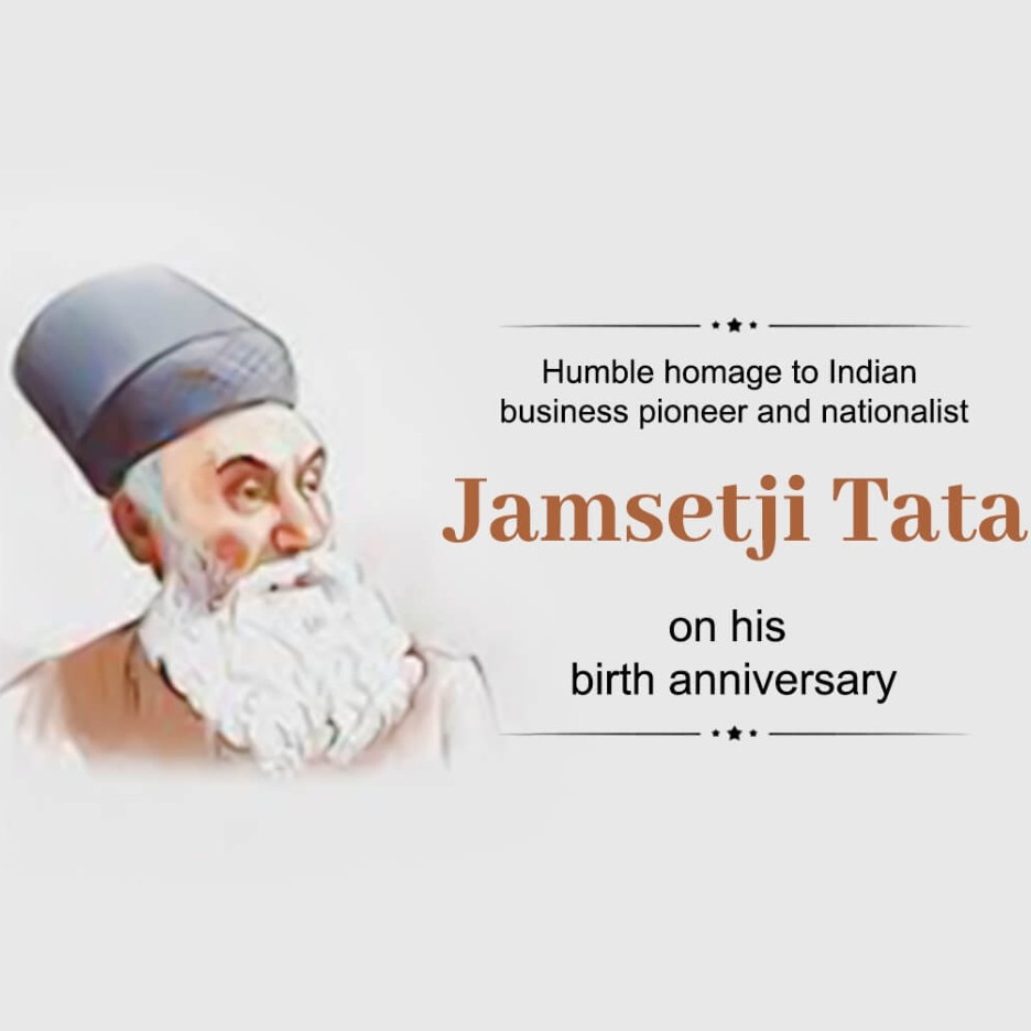 Jamsetji Tata Birth Anniversary Poster Free Download